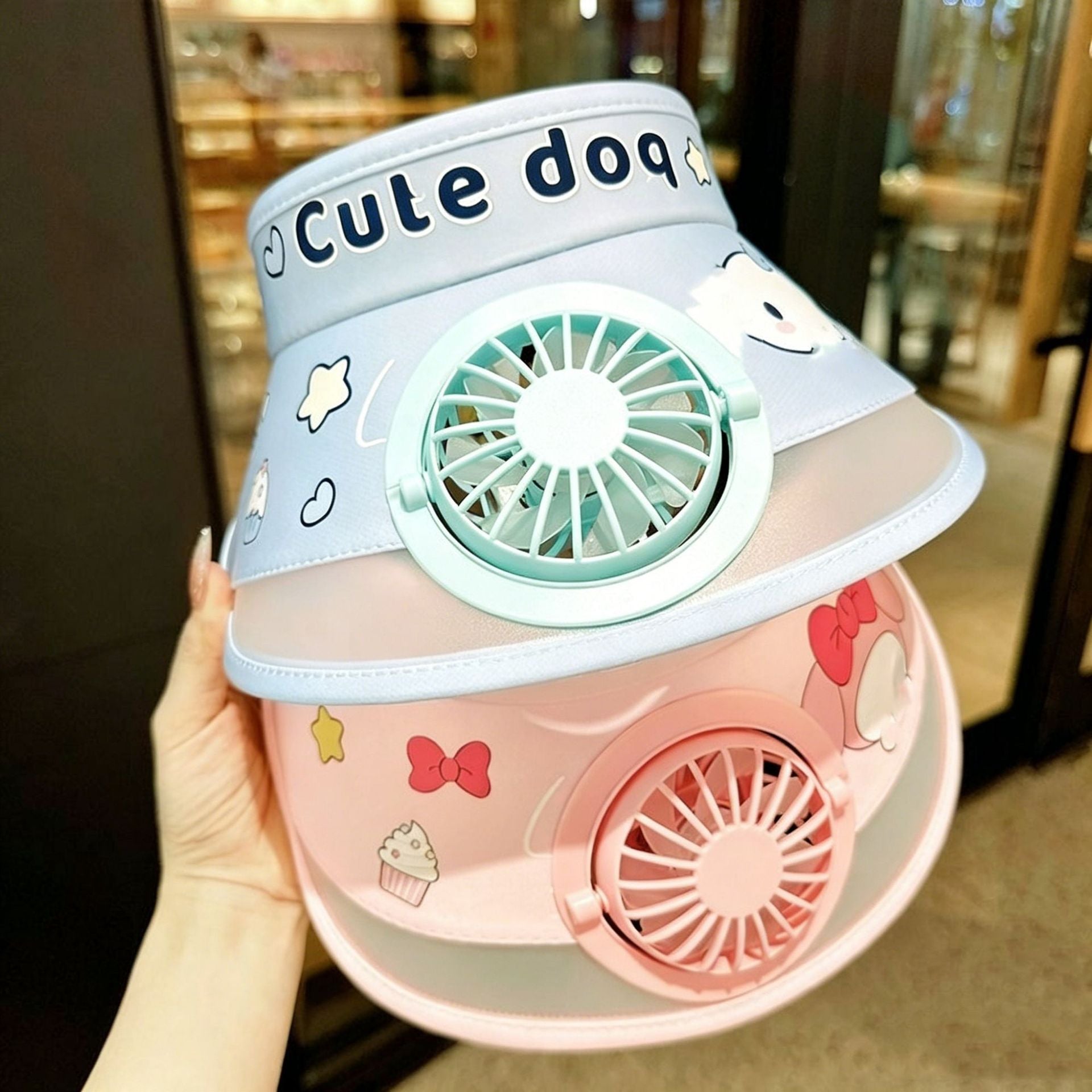 Children's sun hat with built-in cooling fan - Trendora