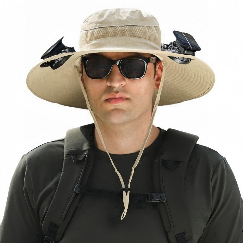 Solar Fan Hat with USB Charging Outdoor Cooling Cap