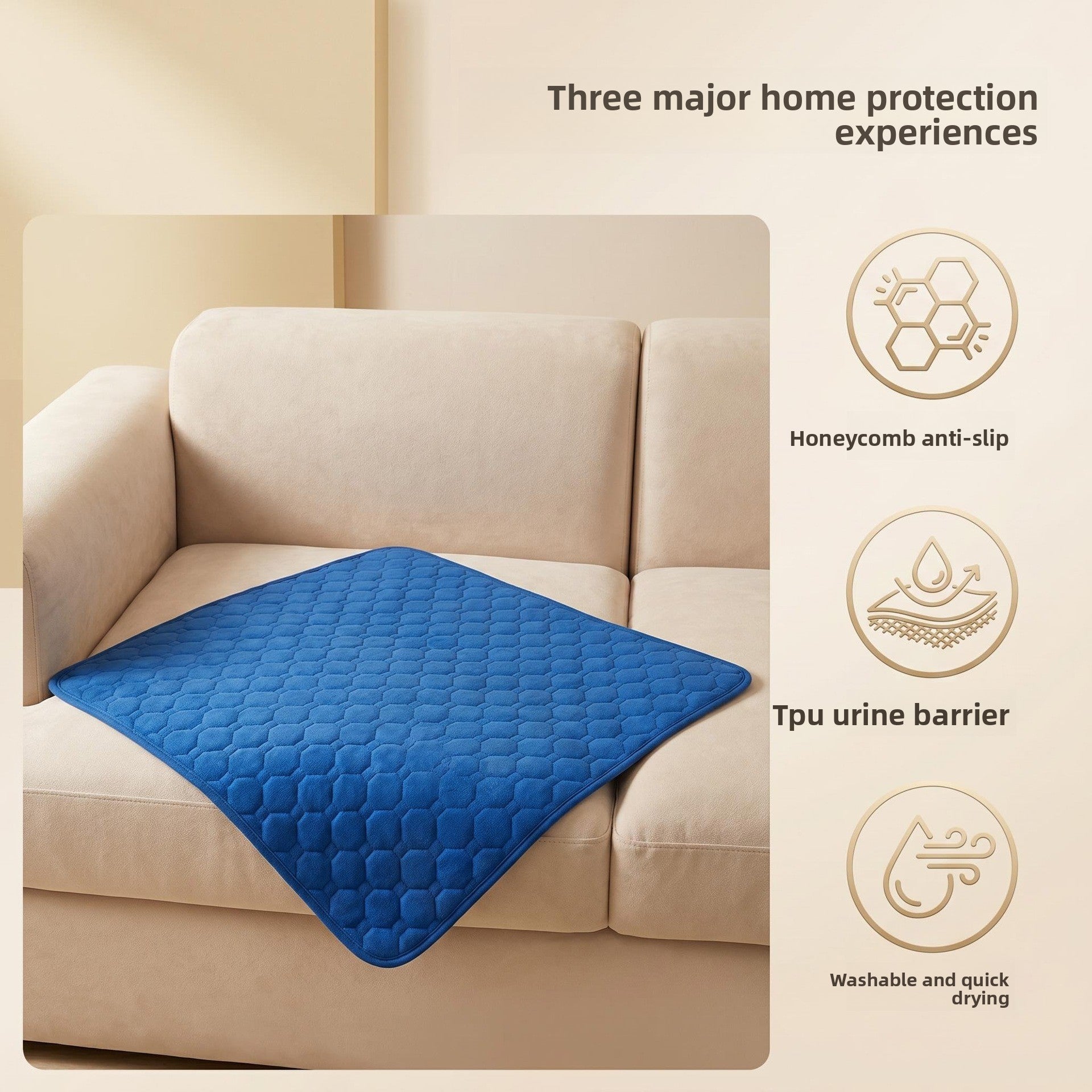 Washable Absorbent Pet Pee Pads