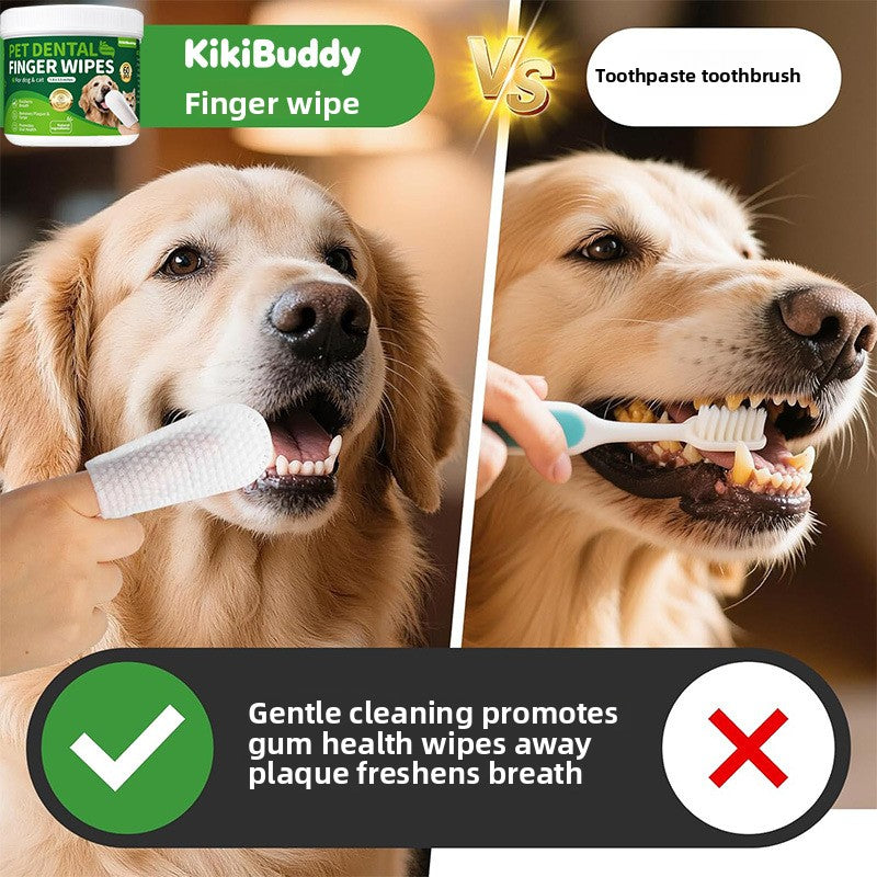 Pet dental care finger wipes for dogs and cats - Trendora