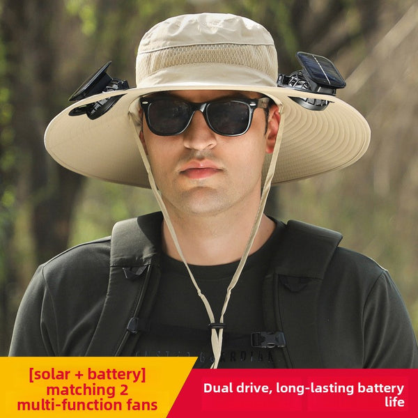 Solar Fan Hat with USB Charging Outdoor Cooling Cap